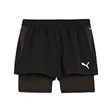 PUMA Damen Teamgoal 2in1 Gewebte Shorts, Puma Black-puma White, M EU
