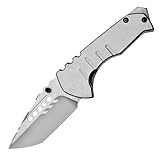 Klappmesser 9.45' Scharfes Taschenmesser Robust, Stahl metall, Voll edelstahl, tragbare camping messer, Edc outdoor messer survival Jagdmesser, faltmesser einhandmesser tanto, multitool neck knife