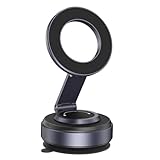 UTEBIT Glänzender Magnetischer Handyhalter Mit Saugnapf, Faltbar, Tragbar, Kompatibel Mit Den Meisten Handys, Kann An Windschutzscheibe & Armaturenbrett & Rückspiegel Befestigt Werden