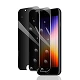 Fylnatc 2 Stück Sichtschutz Schutzfolie für iPhone 6/6S/7/8/SE3/SE2020/SE2022, Anti-Spy Panzer Schutz Glas, Anti-Spionage Panzerfolie, Display Sichtschutzfolie aus gehärtetem Glas, Privacy Schutzglas