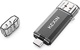 KEXIN USB C Stick 512GB USB Stick OTG USB C Speicherstick 3.0 2-in-1 USB-Stick für Type C Smartphone, iPhone 15/16, PC, Auto Nero