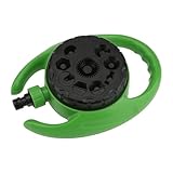 Rasensprenger für den Garten, 360 Grad drehbare Bewässerung für Rasen, verstellbare Bewässerung mit 9 Modi und 360-Grad-Drehung für Terrasse, Garten