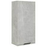 HETFTJN Vorratsschrank Küche Schrank Organizer Apothekerschrank Werkstattschrank - Wand-Badschrank Betongrau 32x20x67 cm für Keller Schlafzimmer Wohnzimmer Balkon