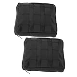 Kisangel 2st Taktische Aufbewahrungstasche Multifunktions-hüfttasche Bauchtasche Erste-Hilfe-Tasche Camping-Aufbewahrungstasche Kleine Gürteltasche Handytasche Black Oxford-Stoff