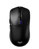 AULA SC580 Gaming Maus Kabellos,2.4GHz/USB-C/BT Wireless Gaming Mouse,12000DPI,6 Programmierbare Tasten,Kabellose Maus für PC/MAC Gamer (Schwarz)