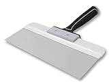 ROLLINGDOG 350mm Flächenspachtel - Breitspachtel für Trockenbau, Ideal zum Abkleben und Glätten, Edelstahlklinge, bequemer Gummigriff