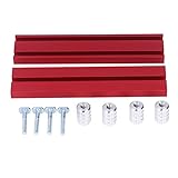 ZAWELIYO Holzbearbeitungs-Hobelstopp-Hundeklemmen-Set, Stützwerkzeug für Werkbank, Elektrische Kreissäge, mit Hoher Genauigkeit und Flexibilität für Graviermaschine (17,8 mm)