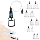 FLUTOY Nippelsauger Brustwarzen mit 10 Starke Saugnäpfen,Vagina Pumpe Klitoris Sauger Muschipumpe,BDSMs Spielzeug hart erotisches Sexspielzeug für Frauen (Transparent)