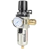 SWAWIS Druckminderer Druckluft Wasserabscheider Druckluft 3/8 Zoll Druckminderer Druckregler Kompressor Wartungseinheit Druckluft mit Schnellkupplung Druckluft Kompressor Zubehör