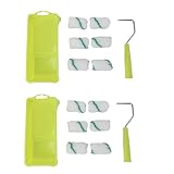 Kleines Farbroller Set, Mini Paint Roller mit Präziser Steuerung, Leicht Zu Reinigen - Vielseitig Für DIY Malerei, Hausdekoration Und Kunsthandwerk