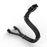 xbiez ATX12 V CPU-Stromkabel-Verlängerungskabel, ummanteltes Stromkabel, 8-polig, CPU-Stromverlängerungskabel für verbesserte Kompatibilität, 300 mm