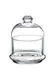 Pasabahce ARTE REGAL 0 Mini-Bonbonniere aus Glas mit Boden, 16 x 9 cm