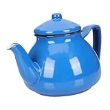 Holibanna Emaille Wasserkocher Retro Teekessel mit Ergonomischem Griff für Gas und Induktionsherde Leicht und Tragbar für Zuhause oder Unterwegs