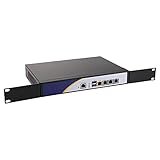Firewall Hardware, Pfsense, Mikrotik, VPN, Network Security Appliance, Router PC, Intel Atom D525, RS01, 4 x Intel Gigabit LAN/2USB/COM/VGA/Fan,(4G RAM/32G SSD)