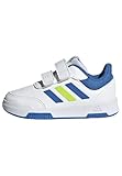 adidas Unisex Baby Tensaur Hook and Loop Shoes Laufschuhe, Cloud White/Bright Royal/Solar Slime, 26 EU
