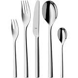 Silit Trend Besteck Set 6 Personen, 30-teilig, Monobloc-Messer, Crominox Edelstahl poliert, rostfrei, kratzbeständig, langlebig, spülmaschinengeeignet