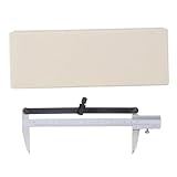 Edelstahl-Messschieber, manuelles Messschieber-Messwerkzeug, 0–150 mm Bereich mit 0,1 mm Auflösung, ergonomisches Design für Holzbearbeitungs- und Metallbearbeitungs-DIY-Projekte,