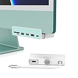 ZIKE USB-C-Hub für iMac M1/M3, 7 IN 1 USB-C-Adapter mit 4K HDMI, USB-C-5Gbps,SD/TF, 2 USB3.0 und USB2.0, Hub für iMac 24 Zoll, MacBook Air/Pro und Typ-C-Gerät, Kommt mit Sieben farbigen Aufklebern