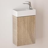 Moderner Badezimmer-Waschtisch mit sanft schließender Tür und Waschbecken, perfekt für Garderobe, platzsparendes Design, stilvolle Aufbewahrungslösung, langlebig und leicht zu reinigen