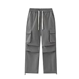 BOTCAM Herren Cargohose Lang 40/32 Men's Casual Cargo Pants Workout Joggers Stretch Sweatpants Hiking Drawstring Pants with Multi Pockets Workwear Herren Hose