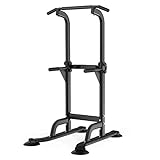 M I A Klimmzugstangen Freistehender Ständer Dip Station Power Tower Klimmzugstange Krafttraining für Home Gym 990 Gewichtskapazität (Größe : Aschwarz)