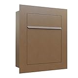 Unterputz-Briefkasten, Design Einbaubriefkasten Bari Rost - Bravios