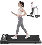 HomeFitnessCode Walking Pad Laufband - Laufpad für Zuhause unter Schreibtisch Einsteiger Elektrisches Treadmill Klein Leise Laufbänder, Schwarz