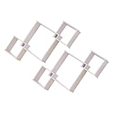 SOLUSTRE 2 Sätze Schwebendes Wandregal aus Quadratische Regale für Wohnzimmer und Schlafzimmer Dekorative Wandablage für Fotos Kunstwerke und Sammlerstücke