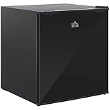 HOMCOM Mini-Gefrierschrank 35 L Gefrierbox elektrisch freistehend 45 W Mini Gefriertruhe Minikühlschrank -14 bis -24℃ 5-stufige Temperaturregelung 47 x 44,2 x 48,8 cm Schwarz