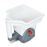 STYLIZER Universal Handstreuer für Rasendünger 3 l - Düngerstreuer Rasen 24 x 23 cm - Streuer Dünger mit Handkurbel - Rasenstreuer mit bis zu 3,6 m Streubreite - kompakt und effizient 0,55 kg