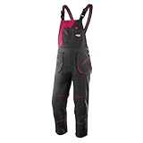 NEO TOOLS Damen-Arbeitslatzhose, Woman Line, Gr. S-XXL. Baumwoll-Polyester-Gewebe, elastischen Träger,Taschen, ISO 13688:2014