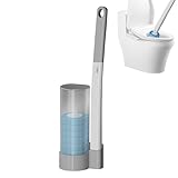 Toilettenstab-Reiniger-Set – Nachfüllbares WC-Scheuerbürsten-Set | Schnellwechsel-Ersatzkopf, Handschrubber für effiziente Badezimmerreinigung