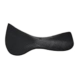 rockible Sattelunterlage Gelkissen als Reitpad Und Sattelkissen aus Weichem Stoßdämpfende Pferdeausrüstung für Training Und Wettkampfveranstaltungen, Schwarz