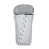 hauck Universal Fußsack für Buggys, Kinderwagen & Fahrradanhänger, Warm mit Fleece Innenfutter, Anti-Rutsch, 2 Wege Reißverschluss, Kapuze, Waschbar & Faltbar (Grau)