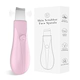Skin Scrubber Gesichtsspatel Hautspatel Porenreiniger Mitesser Entferner Werkzeuge für Gesicht Tiefenreinigung Hautpflege Werkzeug für Männer und Frauen (Rosa)