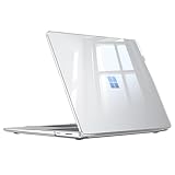 Fintie Hülle Kompatibel mit 15 Zoll Microsoft Surface Laptop 7, Ultradünne Hartschale Schutzhülle Snap Case, Transparent
