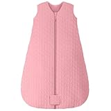 Unnivoll Schlafsack Baby Winter 2,5 Tog Baby Schlafsack 0-6 Monate Baumwolle Babyschlafsack Neugeborene Winterschlafsack Baby Warm und Weich 67 cm für Jungen Mädchen Bohnen Paste