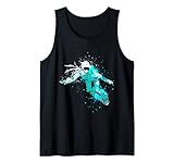 Splash Art Wintersport Snowboarder Snowboarder Tank Top