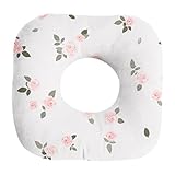 MotiveTech Ohrlochkissen, Seitenschläferkissen, Ergonomisches Donut Kissen, Ohrenschutzkissen, Mikrofaser, Atmungsaktiv, Abnehmbarer Bezug für Reisen Und Schlafz, Rose