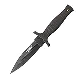 Smith & Wesson Herren Messer Stiefelmesser Schwarze Lederscheide mit Metall-Clip Gesamtlänge: 22.9 cm, 22,9cm