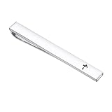 Asienice Krawattennadel Kreuz Silber Krawattennadel Herren Anzug Mit Kreuz Krawattenklammer Business Hochzeit Krawattennadeln Tie Clip für Herren