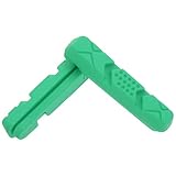 GLEAVI Fahrradbremsbeläge für Faltrad und Rennrad Verschleißfeste Geräuscharme Bremsschuhe aus Grünem Material Hitzebeständig Kompatibel mit C Bremsen