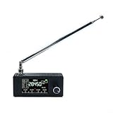 UTTASU Tragbarer SI4732 Funkempfänger, 0,5–108 MHz, Mini-AM, FM, LSB, USB, Vollband-Rundfunk für DSP-Chip, 4,8 cm IPS-HD-Bildschirm, 800 mAh Akku, 10+ Stunden Spielzeit, Loop-Antenne für PETG