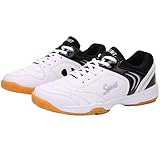 Fooceoute Tischtennis Schuhe Herren,Volleyballschuhe für Damen,Atmungsaktive Badmintonschuhe,Squashschuhe,Tischtennisschuhe,rutschfest,Guter Halt,für Pickleball,Badminton und Squash
