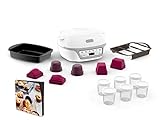 TEFAL KD812110 Cake Factory Délices Silver Cake Gerät, 5 automatische Programme + manueller Modus, Zubehör, dedizierte Anwend