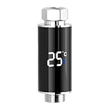 Duschtemperaturanzeige – Duschtemperaturanzeige, wasserdichte Duschthermometer, Sicherheits-tragbare Digitalanzeige, wasserdichtes Design für Innen- und Außenbereich, Bad, Camping, Zuhause, Badezimmer