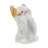 Toyvian Interaktives Katzenspielzeug Handpuppe Aus Stoff Mit Tiermotiv Tierische Handpuppe Handpuppenspielzeug Für Cartoon-Marionette Lustige Puppe -handpuppe Abs Weiß