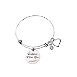 BESTYASH Silbernes Mama Armband Aus Titanstahl Mit üßwasser Perlen Verstellbarer Herz Armreif Für Den Muttertag Eleganter Schmuck Für Frauen Geschenkidee Für Mama Und Tochter