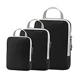 PACKOVE 3 Teiliges Set Wasserfeste Reiseaufbewahrungstaschen Für Kleidung Kompressionsbeutel Für Koffer Und Rucksack Praktische Gepäck Organizer Pouches