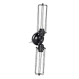 OSALADI Wandlampe wandleuchte wandbeleuchtung wall led wandeinbauleuchte wand lampen wandverkleidung Tür Gang weißglühend retro halb Flurbeleuchtung wanddekoration Schmiedeeisen Black